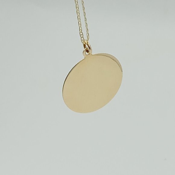 Vintage 14K YG Engravable Disc Charm - Picture 12 of 15